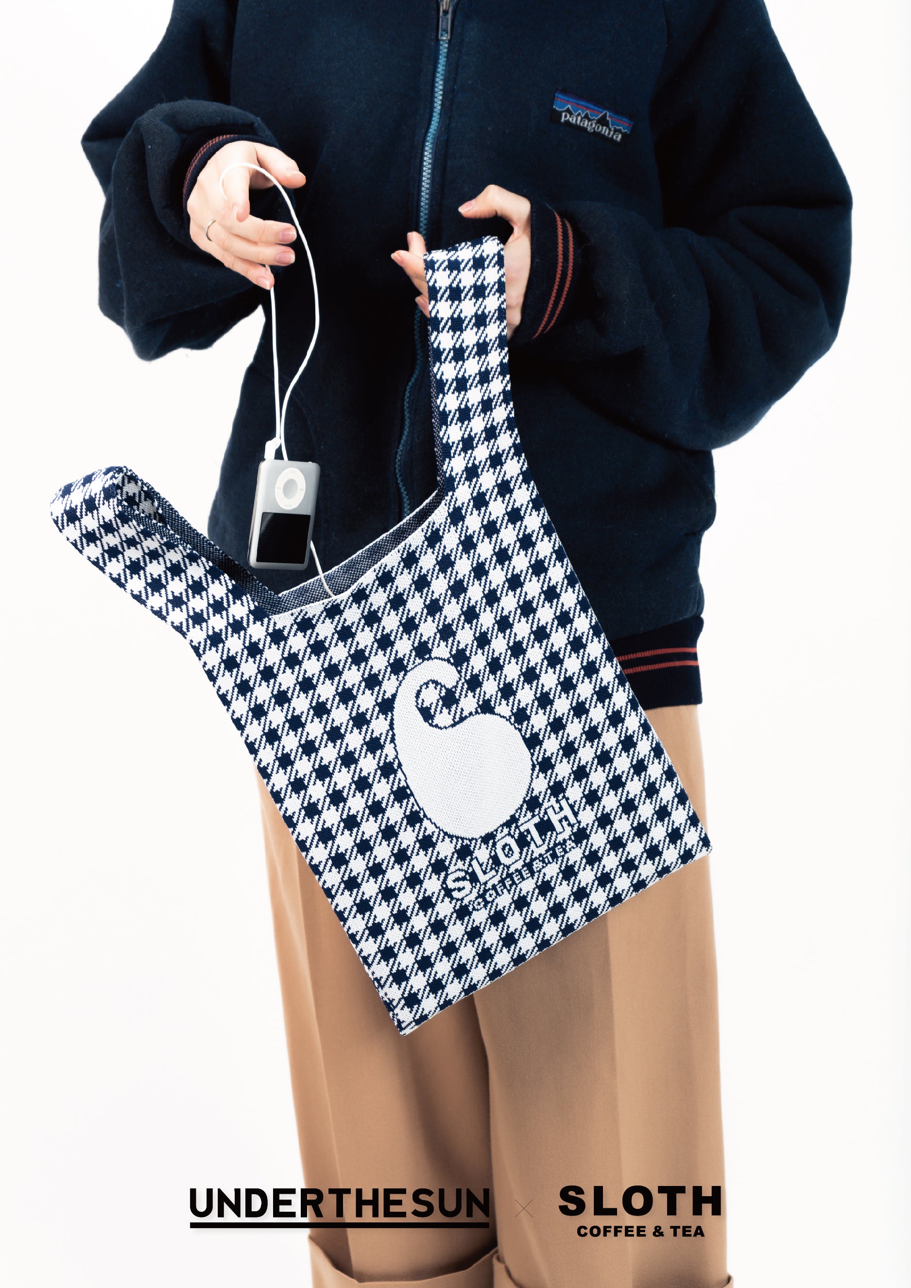 ☆再入荷 【SLOTH COFFEE & TEA様コラボ】ニットマルシェバッグ 09520